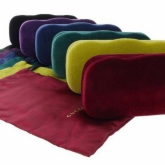 GUCCI Eyeglasses Velvet GOLD Case 100% Authentic BRAND NWT Orginal Packaging - Picture 2 of 7